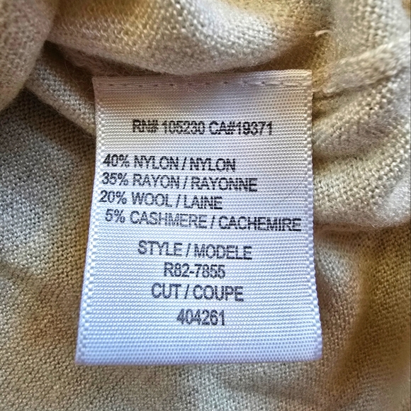 Joie Pentea B Cashmere Blend Cream Striped Sweater Dress Women's L - Picture 4 of 6